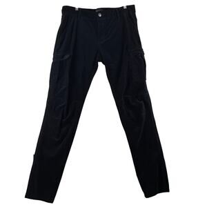 Forever 21 Black Velvet Skinny Cargo Pants Men's 36x33 Emo Scene Y2K Grunge Goth